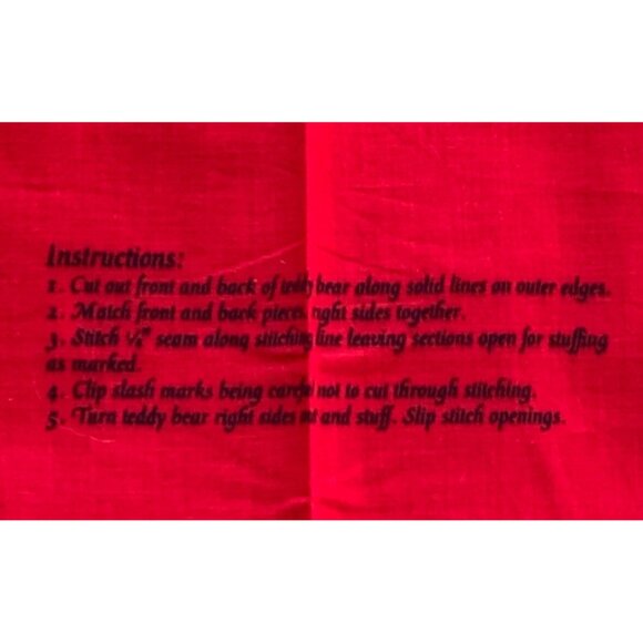 Hallmark Cards A Christmas Gathering Teddy Bear Fabric 19x16 Panel Sew & Stuff - Picture 4 of 8